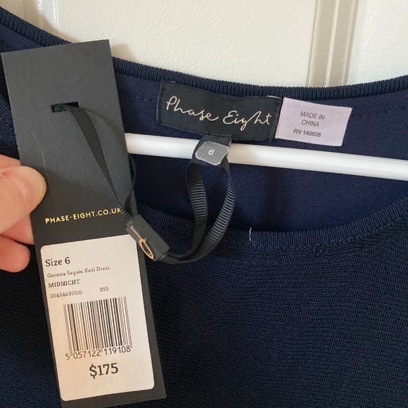 NWT Phase Eight Geonna Sequin Knit Dress - Picture 5 of 5